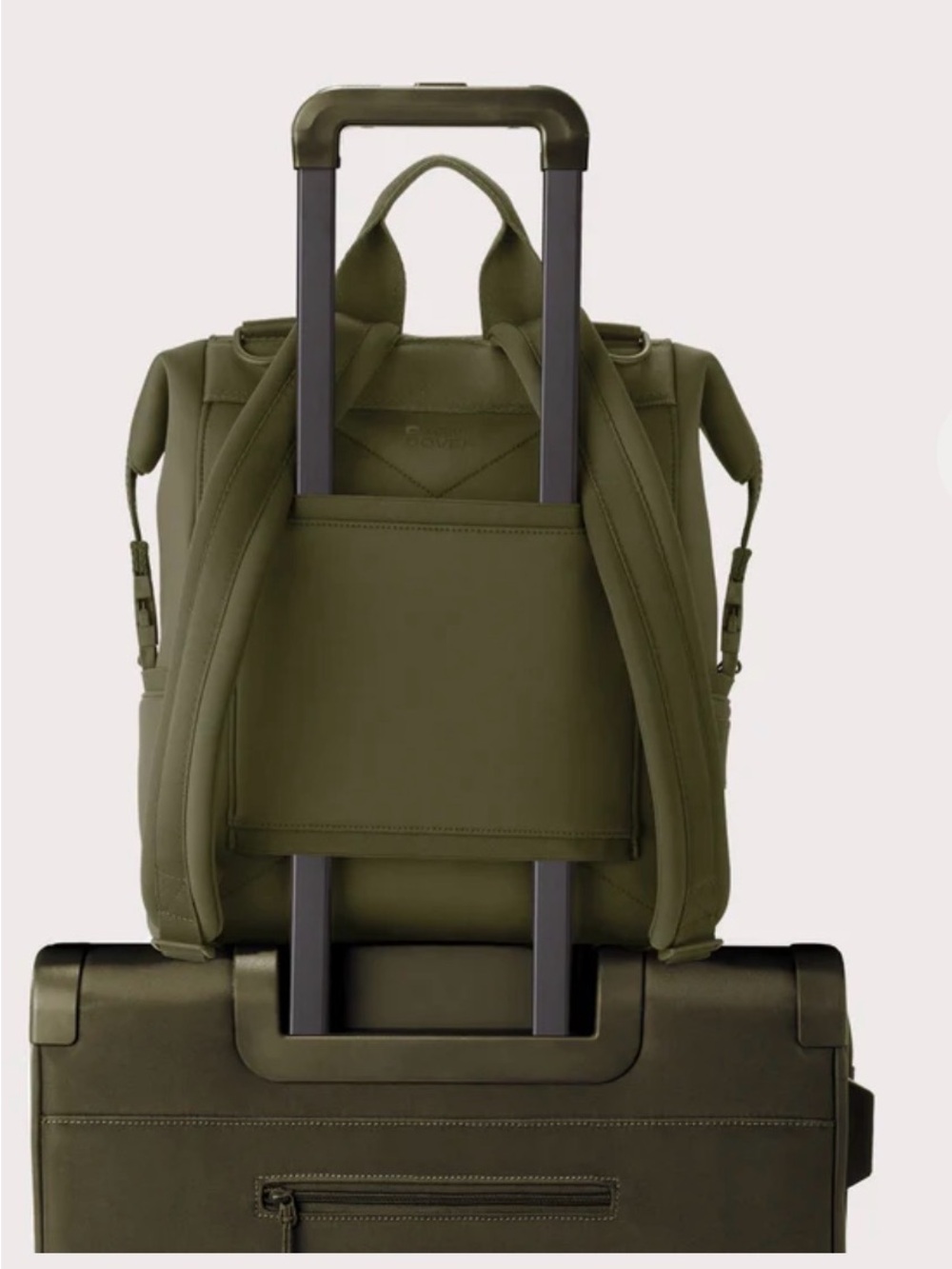 NWT DAGNE DOVER-INDI NEOPRENE DIAPER BACKPACK | Dark Moss | Medium - Picture 6 of 10